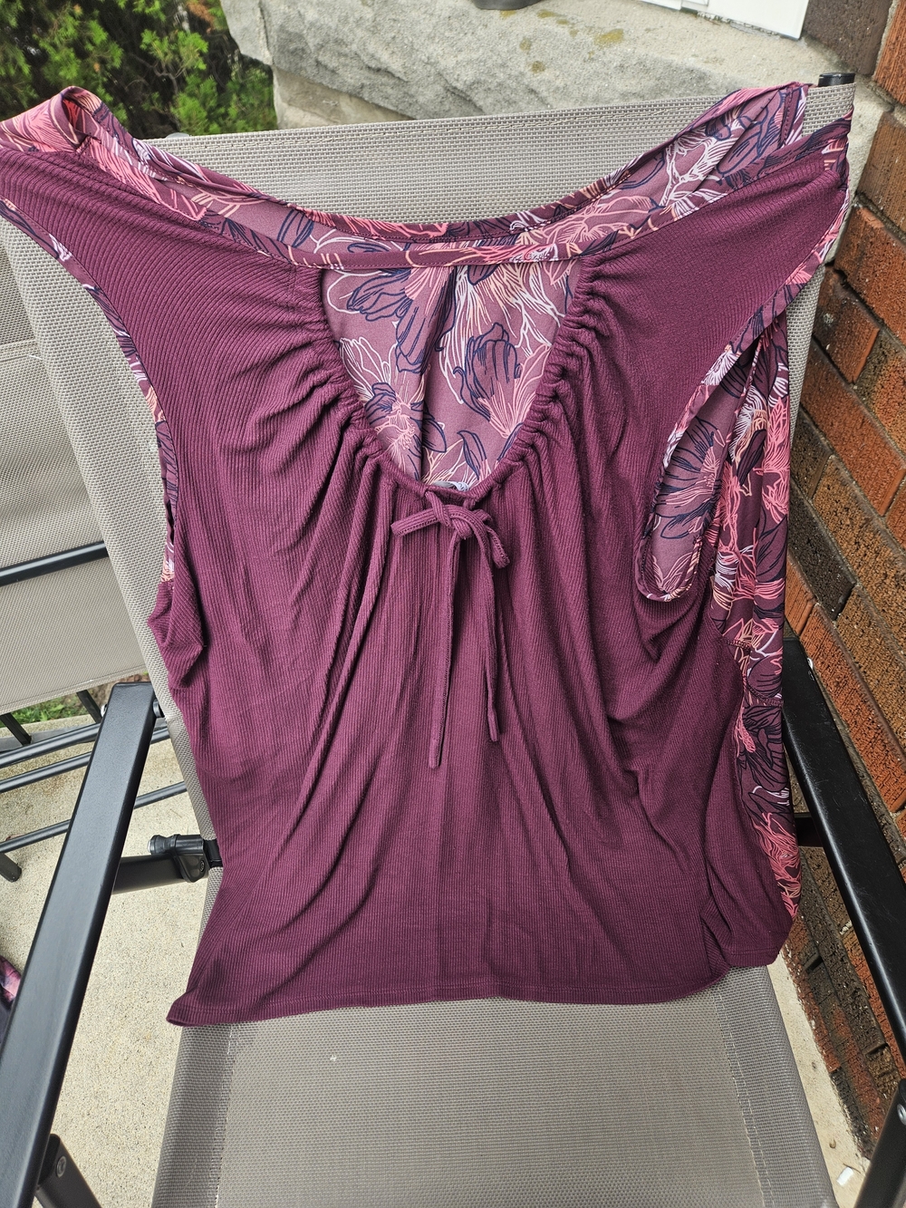 Floral Scoop Neck Women's Tank - Picture 2 of 4